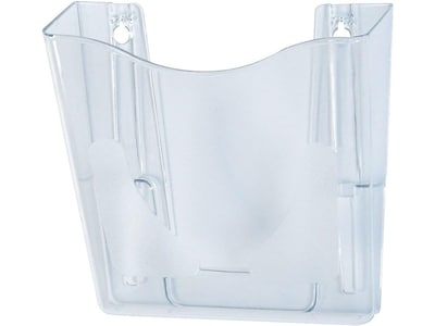 Deflect-O Euro-Style DocuPocket Single Pocket Plastic Letter/Legal Size Wall File, Clear (63001)