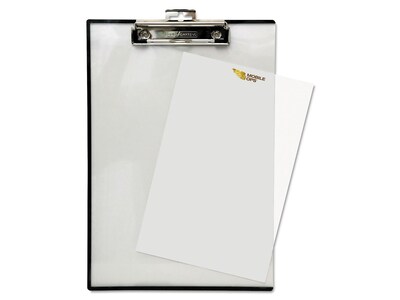 Baumgartens Plastic Clipboard, Clear (BAUTA1611)