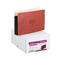 Globe-Weis 10% Recycled Heavy Duty Reinforced File Pocket, 3 1/2 Expansion, Legal Size, Brown, 25/B