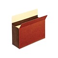 Pendaflex 10% Recycled Heavy Duty Reinforced File Pocket, 5 1/4 Expansion, Letter Size, Brown, 10/B