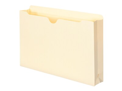 Smead File Jacket, Reinforced Tab, 2" Expansion, Legal Size, Manila, 50/Box (76560)