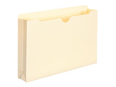 Smead File Jacket, Reinforced Tab, 2" Expansion, Legal Size, Manila, 50/Box (76560)