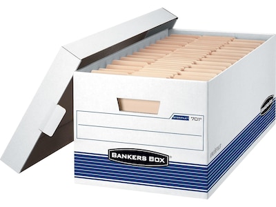 Economy Cardboard Corrugated File Storage Boxes 24 x 12 x 10, 12 Case  Pack