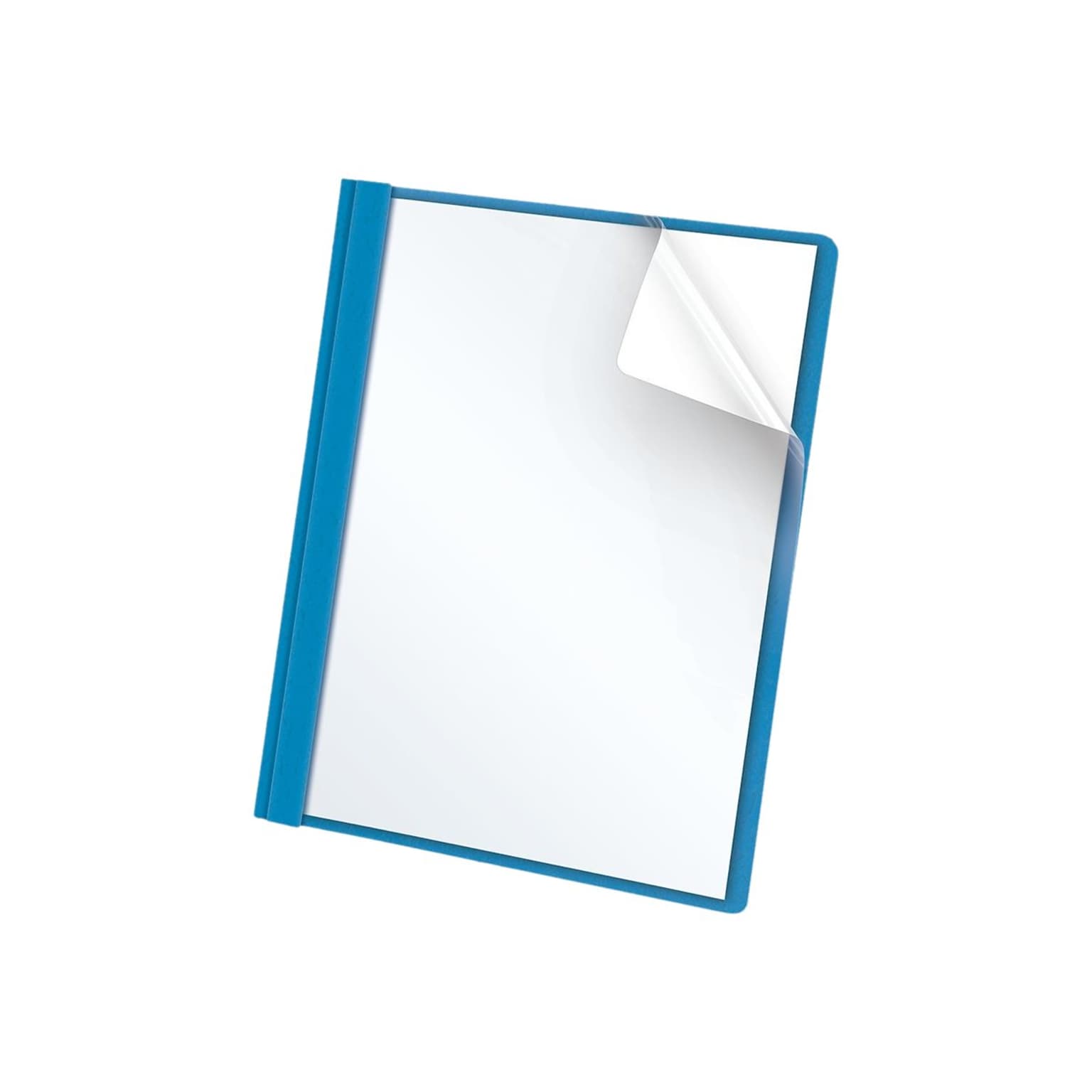 Oxford 3-Prong Report Covers, Letter, Light Blue, 25/Box (OXF 55801)