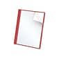 Oxford Clear Front 3-Prong Report Cover, Letter Size, Red (OXF 55811)