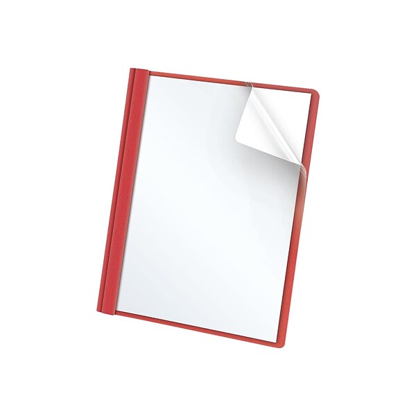 Oxford 3-Prong Report Covers, Letter, Dark Red, 25/Box (OXF 55811)
