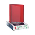 Oxford Clear Front 3-Prong Report Cover, Letter Size, Red (OXF 55811)