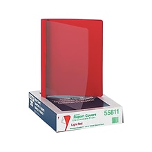 Oxford 3-Prong Report Covers, Letter, Red, 25/Box (OXF 55811)