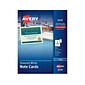 Avery Note Cards with Envelopes, Textured White, 4.25" x 5.5", Inkjet, 50/Pack (03379)