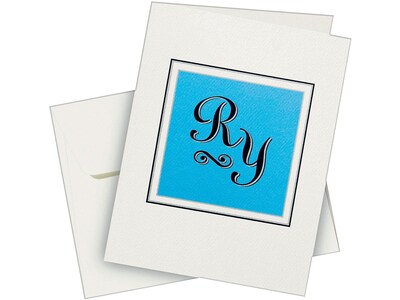 Avery Matte Personal Notecards, Textured White, 50/Box (3379)