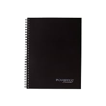 Cambridge Limited 1-Subject Professional Notebooks, 6.63 x 9.5, Wide Ruled, 80 Sheets, Black (0667