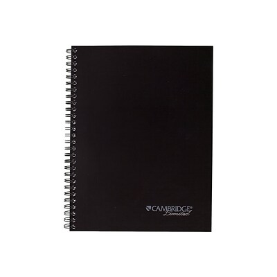 Cambridge Limited Professional Notebook, Wide Ruled, 80 Sheets, Black (06672)
