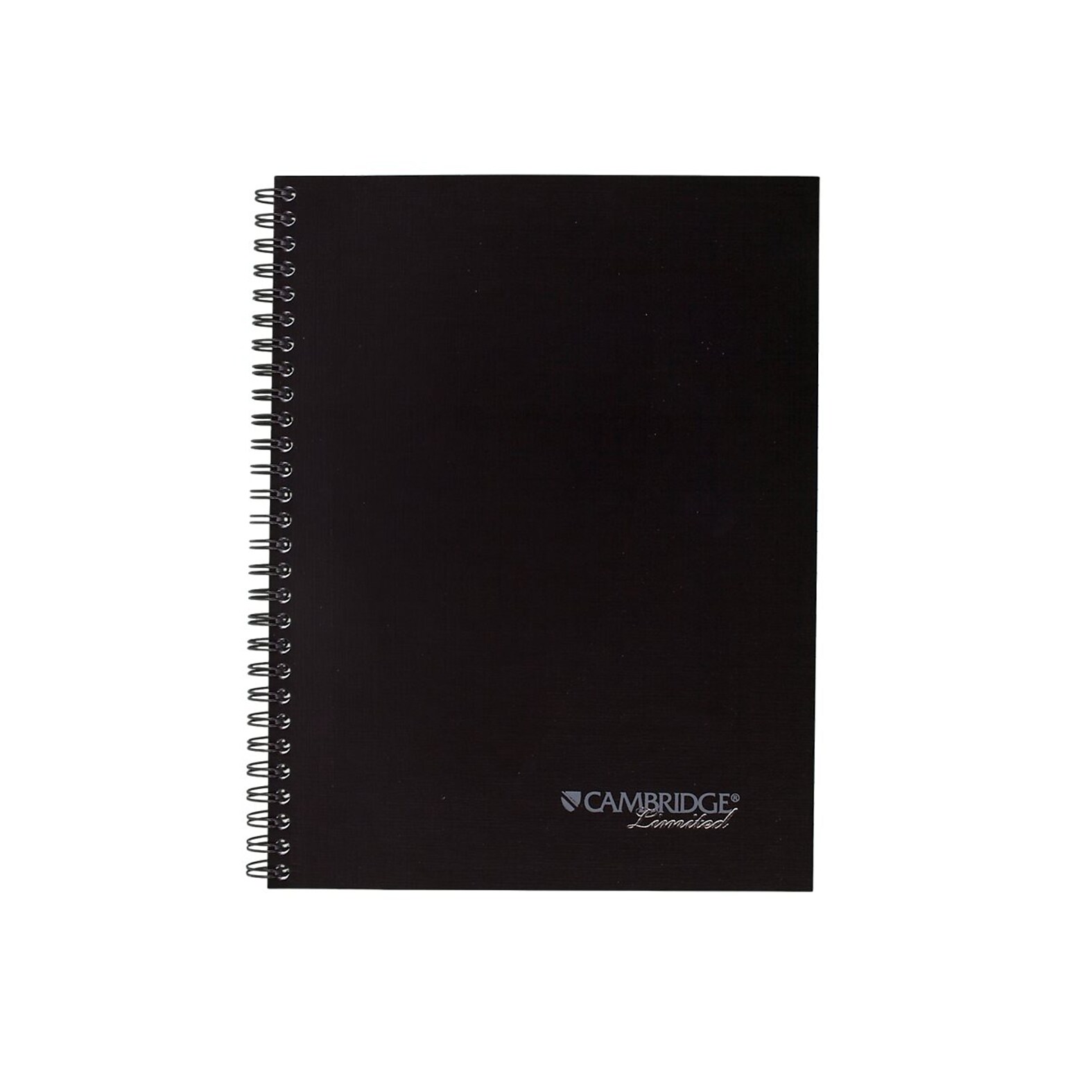Cambridge Limited 1-Subject Professional Notebooks, 6.63 x 9.5, Wide Ruled, 80 Sheets, Black (06672)