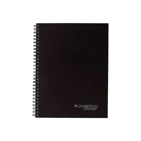 Cambridge Limited Professional Notebook, Wide Ruled, 80 Sheets, Black (06672)