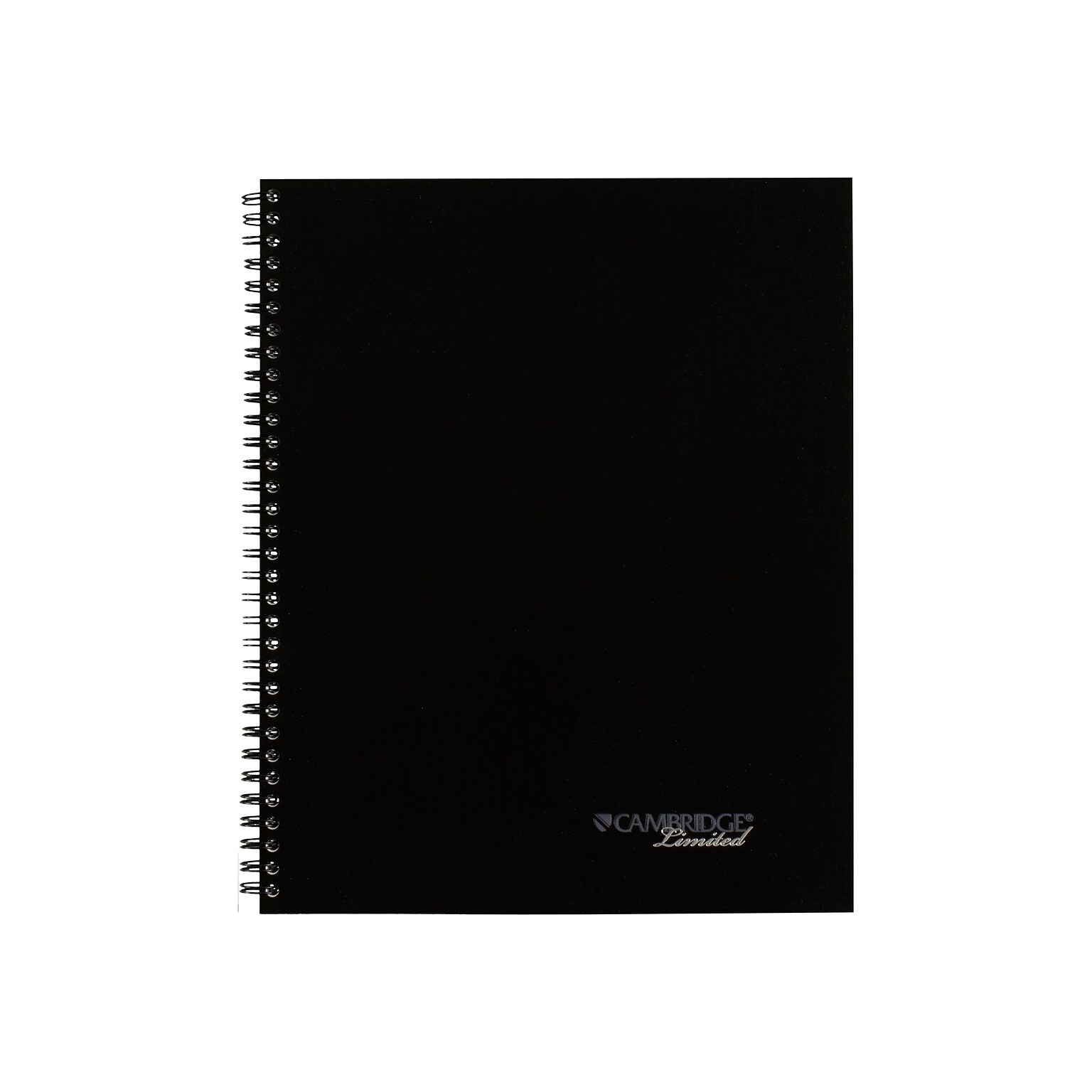 Cambridge 1-Subject Professional Notebooks, 8.5 x 11, Wide Ruled, 80 Sheets, Black (06066)