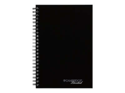 AT-A-GLANCE Professional Notebooks, 5 x 8, College Ruled, 80 Sheets, Black (06096)