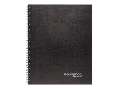 Cambridge Professional Notebook, 8.5 x 11, Legal Ruled, 80 Sheets, Black (06062)