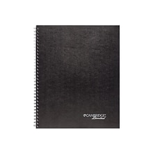 Cambridge Professional Notebook, 8.5 x 11, Legal Ruled, 80 Sheets, Black (06062)