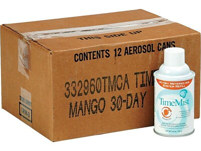 TimeMist Premium Aerosol Refill, Mango, 12/Carton (1042810)