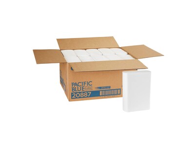 Pacific Blue Ultra BigFold Z Multifold Paper Towels, 1-Ply, 220 Sheets/Pack, 10 Packs/Carton (20887)