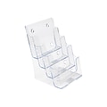 Deflect-O Literature Holder, 5.83 x 8.27, Clear Polystyrene (77901)