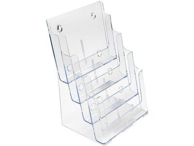 Deflecto Literature Holder, 9.37" x 13.58", Clear Plastic (77441)