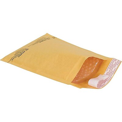4W x 8L Peel & Seal Bubble Mailer, #000, 250/Carton (B851SSR)