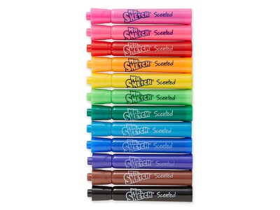 Mr. Sketch Scented Water Based Markers, Chisel, Assorted Colors, 192/Carton (98490)