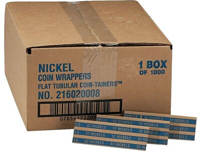 Pap-R Products Coin Wrappers, Blue 1000/Box (30005)