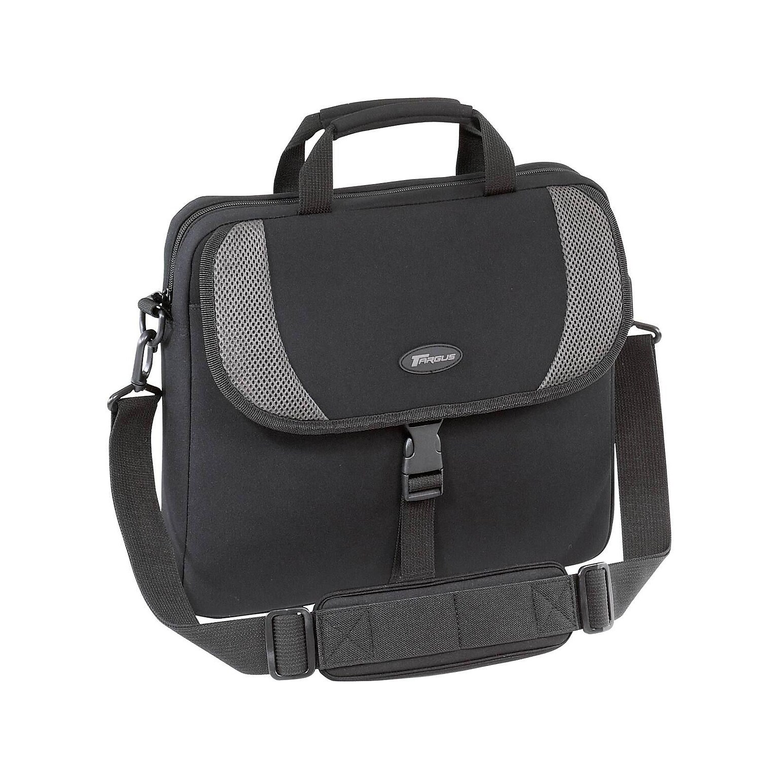 Targus Laptop Sleeve, Gray/Black Neoprene (CVR200)