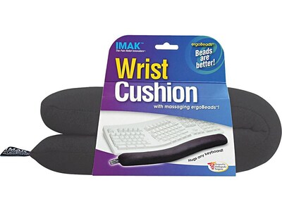 IMAK Cushion Keyboard Ergobeads Wrist Rest, Black (A10160)