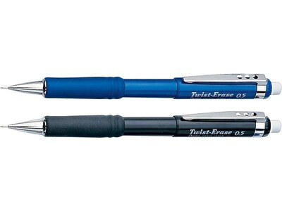 Pentel Twist-Erase III Mechanical Pencil, 0.9mm, #2 Medium Lead, 2/Pack (QE519BP2)