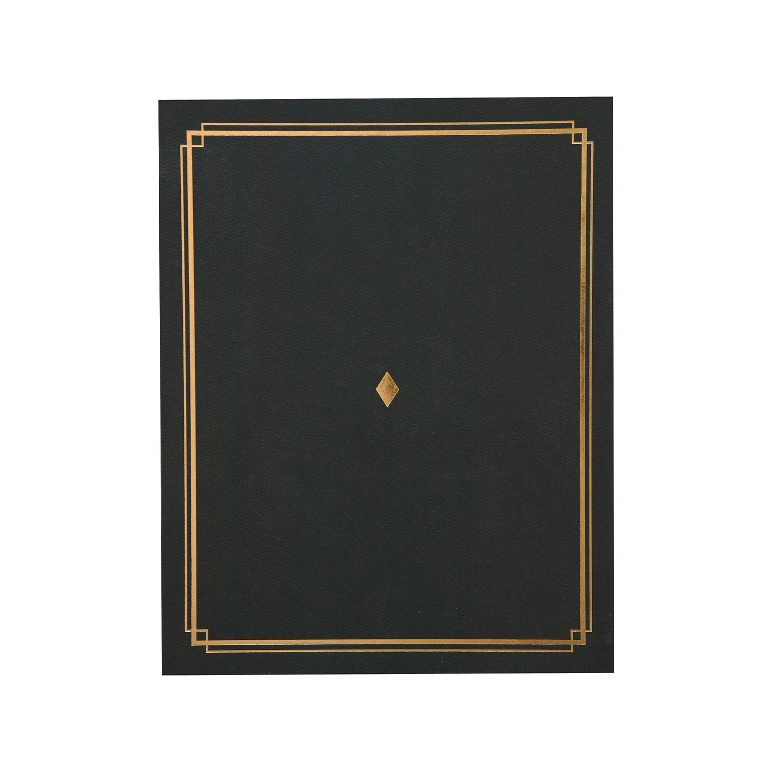 Gartner Studios Certificate Holders, 8.5 x 11, Black/Gold, 6/Pack (35003)