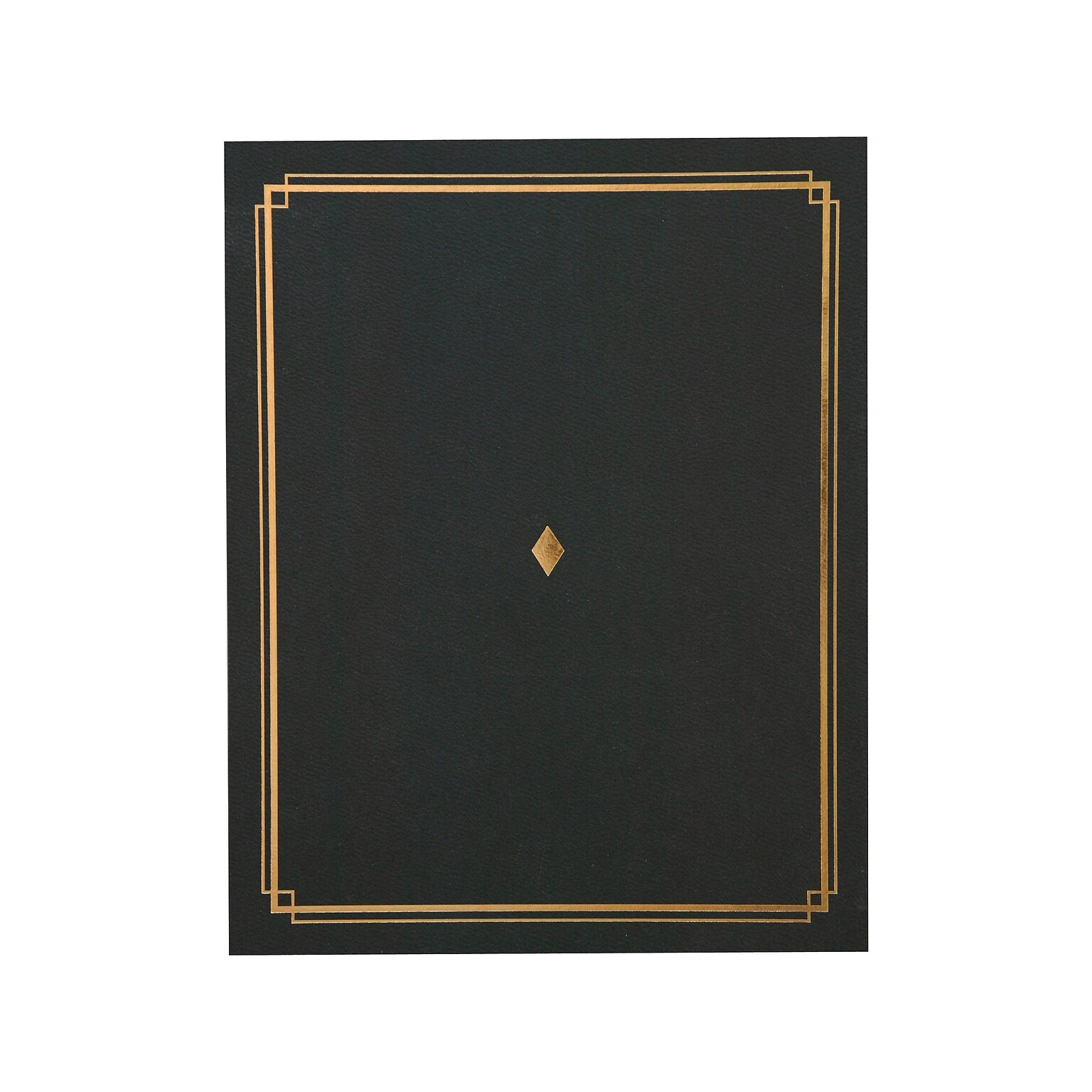 Gartner Studios Certificate Holders, 8.5 x 11, Black/Gold, 6/Pack (35003)