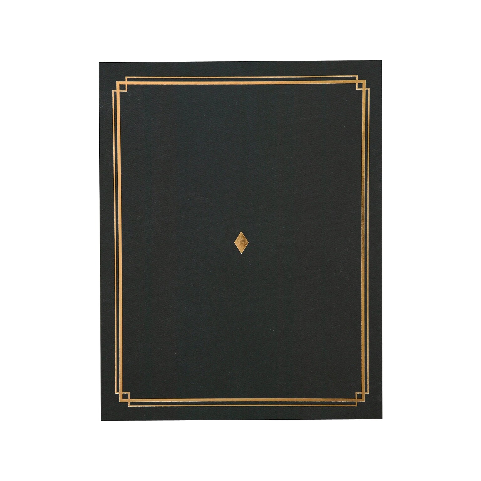 Gartner Studios Certificate Holders, 8.5 x 11, Black/Gold, 6/Pack (35003)