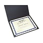 Gartner Studios Certificate Holders, 8.5" x 11", Black/Gold, 6/Pack (35003)