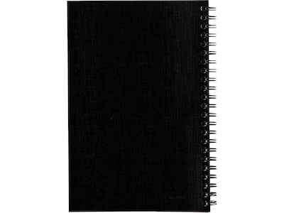 Cambridge 1-Subject Notebooks, 5" x 8", Wide Ruled, 80 Sheets, Black (06074)