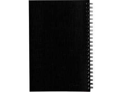 Cambridge 1-Subject Notebooks, 5" x 8", Wide Ruled, 80 Sheets, Black (06074)