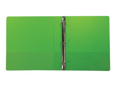 Samsill Fashion 1" 3-Ring View Binders, Chartreuse, 2/Pack (U86378)