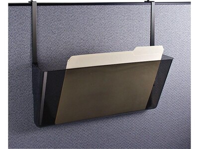 Officemate 1-Pocket Plastic Legal Size Wall File, Smoke (21441)