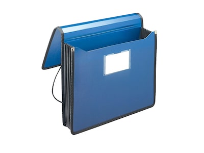 Smead Premium Poly Wallet, 5-1/4 Expansion, Letter Size, Navy Blue (71503)