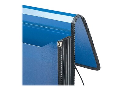 Smead Premium Poly Wallet, 5-1/4" Expansion, Letter Size, Navy Blue (71503)