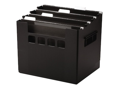 DecoFlex Large Capacity Desktop File Box, Letter Size, Black (PFX 43013)