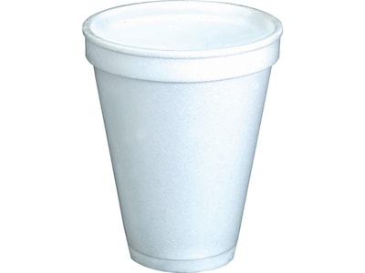 Dart 8J8 White Insulated 8 Ounce Foam Cup, For Hot and Cold
