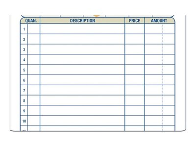 Adams 2-Part Carbonless Sales Orders, 4.19W x 7.19L, 50 Sets/Book, 3 (DC4705-3)