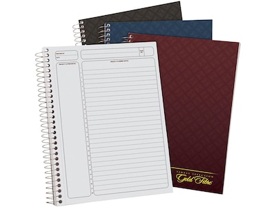 Ampad Gold Fiber 1-Subject Professional Notebooks, 7.25 x 9.5, Cornell, 84 Sheets, Each (20-817)