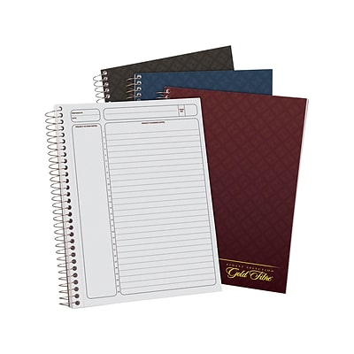 Ampad Gold Fibre Professional Notebook, 7.25 x 9.5, Cornell Ruled, 84 Sheets, Assorted Colors (TOP 20-817)