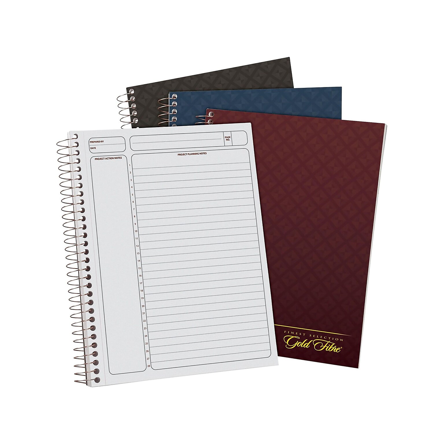 Ampad Gold Fiber 1-Subject Professional Notebooks, 7.25 x 9.5, Cornell, 84 Sheets, Each (20-817)