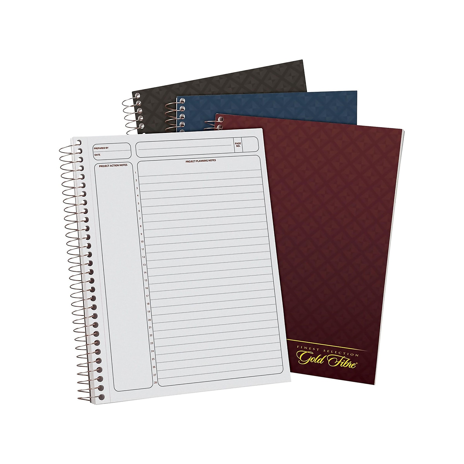 Ampad Gold Fiber 1-Subject Professional Notebooks, 7.25 x 9.5, Cornell, 84 Sheets, Each (20-817)