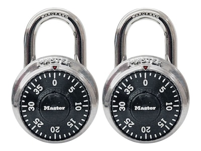 Master Lock Combination Padlock, 2/Pack (1500T)